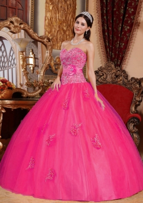 Ball Gown Sweetheart Quinceanera Dress with Tulle Appliques