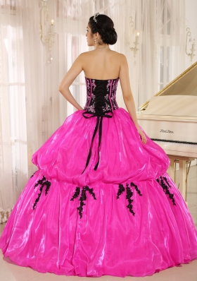 2014 New Arrival Strapless Embroidery Decorate For Quinceanera Dresses