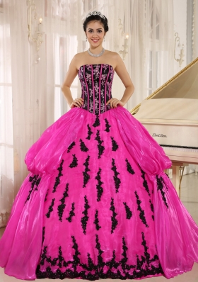 2014 New Arrival Strapless Embroidery Decorate For Quinceanera Dresses