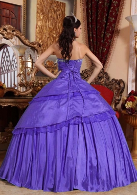 Informal Ball Gown Sweetheart Appliques Dresses For a Quince