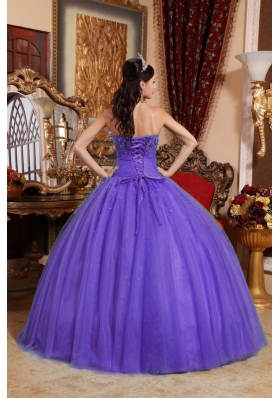 Wonderful Strapless Embroidery with Beading Quinceanera Dress