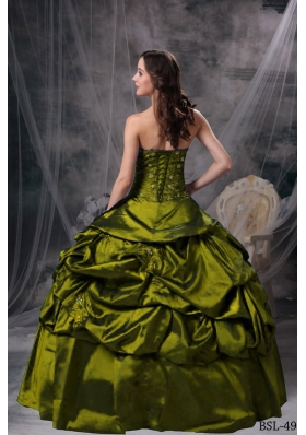 Discount Sweetheart Pick-ups Quincianera Dresses with Appliques