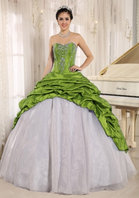 Luxurious Embroidery and Pick-ups Sweetheart Dresses For a Quince