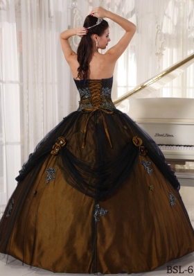 Olive Green Strapless Tulle and Taffeta Quinceanera Dresses with Beading