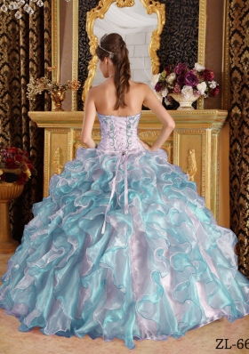 2014 The Super Hot Puffy Sweetheart with Appliques Quinceanera Gowns