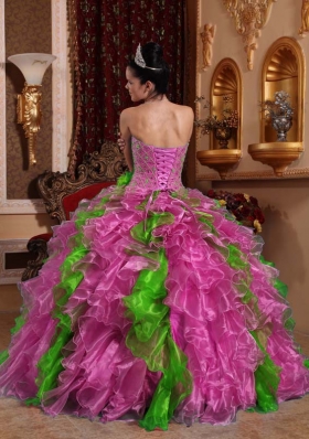 Exclusive Puffy Sweetheart 2014 Quinceanera Dresses with Beading