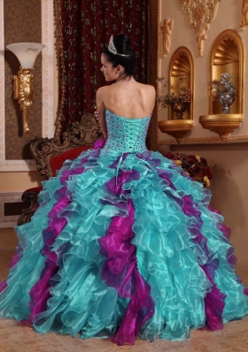 2014 Spring Exclusive Puffy Sweetheart Beading Quinceanera Dresses