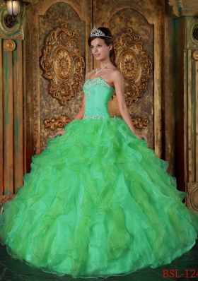 2014 Spring Lovely Quinceanera Dresses Princess Sweetheart Ruffles