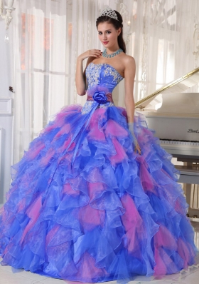 Popular Sweetheart Appliques and Ruffles2014 Quinceanera Dresses