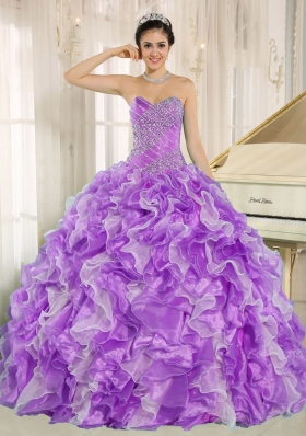 Beading and Ruffles Custom Made For 2014 Quinceanera Dresses