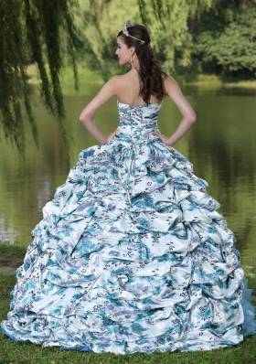 Cheap Beading and Pick-ups Quinceanera Dresses for 2014