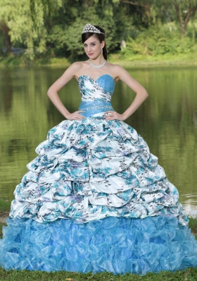 Cheap Beading and Pick-ups Quinceanera Dresses for 2014