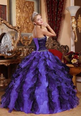 Classical Sweetheart 2014 Beading and Ruffles Quinceanera Dresses