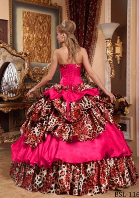 Elegant Puffy Strapless Pick-ups Quinceanera Dresses for 2014