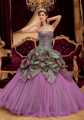 Gorgeous Puffy Strapless Beading Quinceanera Dresses for 2014