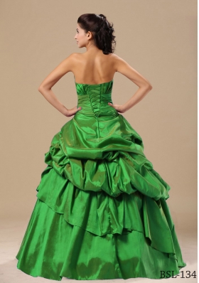 Modest Strapless Appliques and Pick-ups 2014 Quinceanera Dresses