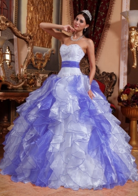 Puffy Multi-colored Sweetheart Beading and Ruching Quinceanera Dresses for 2014