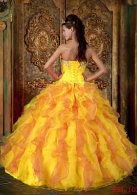 2014 Princess Low price Sweetheart Quinceanera Dresses with Ruffles