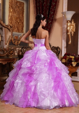 2014 Puffy Sweetheart Beading and Ruching Quinceanera Dresses