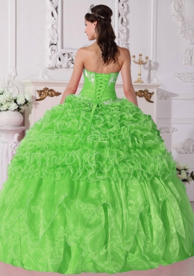 Gorgeous Ball Gown Strapless Embroidery and Beading Quinceanera Dress for 2014