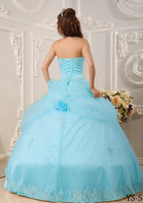 Beautiful Puffy Sweetheart Beading and Appliques 2014 Quinceanera Dresses