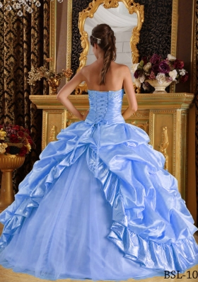 Gorgeous Puffy Pick-ups and Beading 2014 Quinceanera Dresses