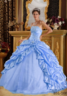 Gorgeous Puffy Pick-ups and Beading 2014 Quinceanera Dresses