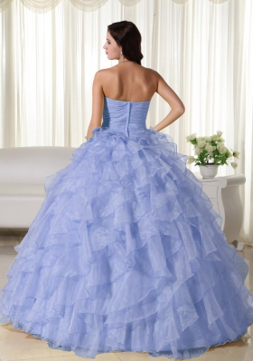 2014 Classical Puffy Sweetheart Appliques Quinceanera Dresses with Ruffles