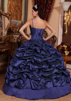 Discount Ball Gown One Shoulder Quinceanera Dress with Pick-ups