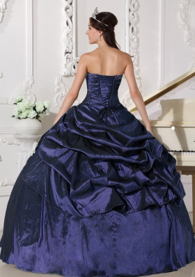 Discount Ball Gown Strapless Beading Pretty Quinceanera Dresses