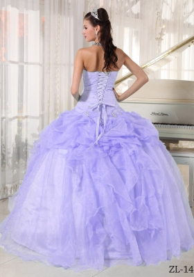 Beautiful Puffy Strapless Ruffles and Beading Quinceanera Dresses for 2014