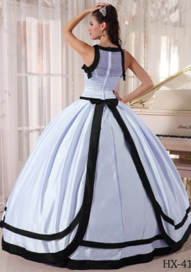 Colourful Elegant Ball Gown Bateau Satin 2014 Long Quinceanera Dress