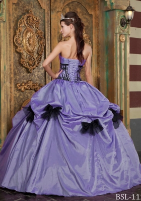 Most Popular Puffy Strapless Appliques Quinceanera Dresses with Bowknot