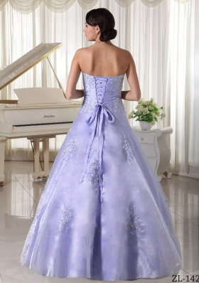 New Style Sweetheart Appliques and Beading A-line Quinceanera Dresses For 2014