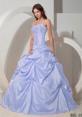 Puffy Sweetheart 2014 Beading Quinceanera Dresses with Pick-ups