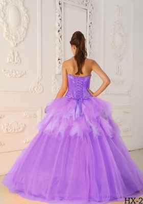 Romantic Princess Sweetheart Ruffles and Beading Quinceanera Dresses for 2014