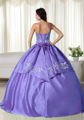 Beautiful Puffy Off the Shoulder Embroidery Quinceanera Dresses for 2014