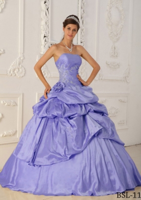 Cute Princess Strapless 2014 Spring Quinceanera Dresses with Beading