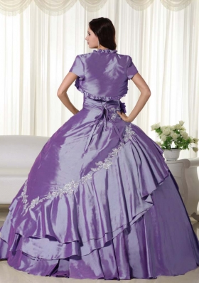 New Style Puffy Strapless Appliques Quinceanera Dresses for 2014