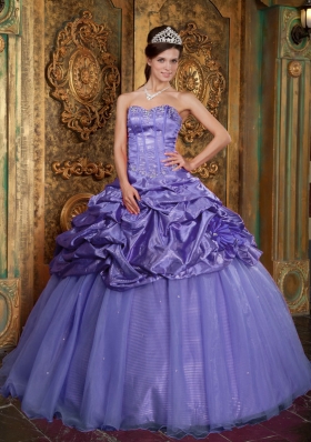 Puffy Sweetheart 2014 Appliques Quinceanera Dresses with Pick-ups