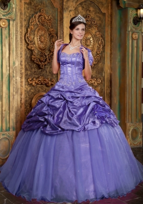 Puffy Sweetheart 2014 Appliques Quinceanera Dresses with Pick-ups