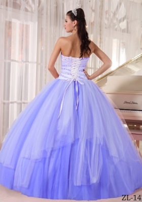 Affordable Puffy Sweetheart Beading Quinceanera Dresses for 2014