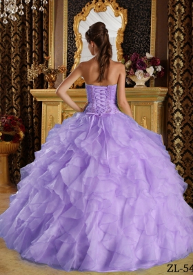 Beautiful Puffy Strapless Embroidery and Beading Quinceanera Dresses for 2014