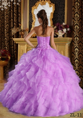 Discount Puffy Strapless Embroidery Quinceanera Dresses for 2014