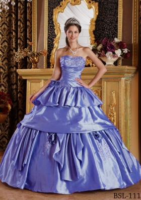 Most Popular Puffy Strapless Beading Quinceanera Dresses for 2014