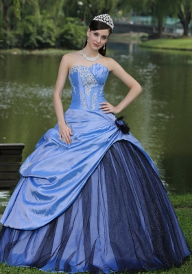 Romantic Light Blue 2014 Quinceanera Gowns with Custom Made