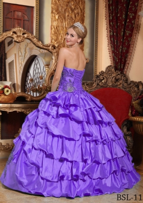 Super Hot Puffy Strapless Ruffles and Appliques 2014 Quinceanera Dresses