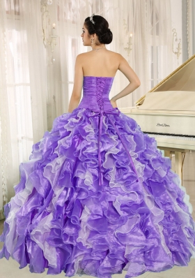 Beading and Ruffles Custom Made 2014 New Style Quinceanera Dresses