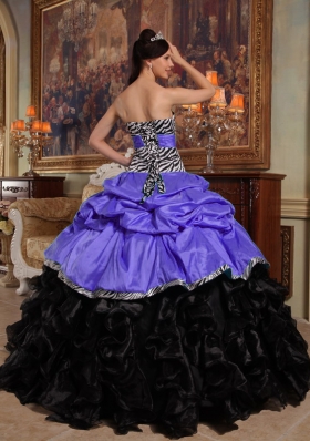 Elegant Puffy Sweetheart Pick-ups 2014 Quinceanera Dresses