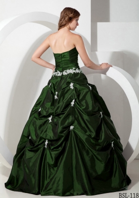 2014 Ball Gown Sweetheart Quinceanera Dresses with Appliques